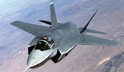 米国が開発中の次世代ステルス戦闘機Ｆ－３５。