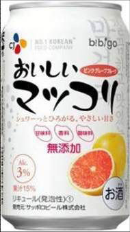 来年１月に日本で発売されることになった「ＣＪおいしいマッコリ」。