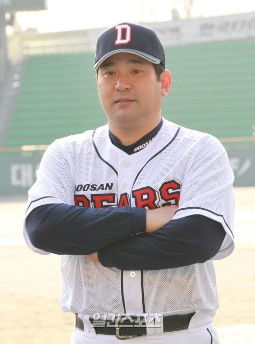 韓国プロ野球斗山（トゥサン）の伊東勤首席コーチ。