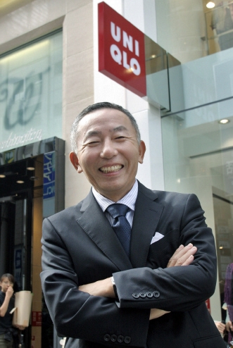 衣類ブランド「ユニクロ」を所有するファーストリテイリングの柳井正会長。