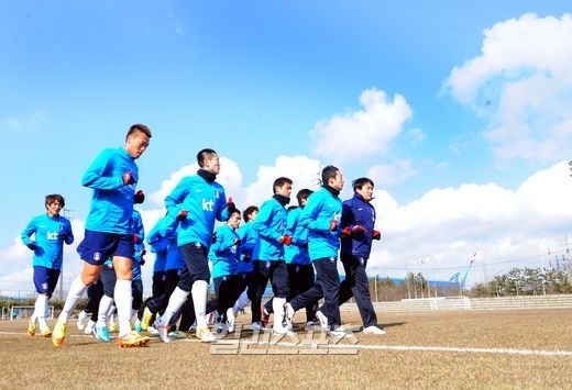 韓国Ｗ杯サッカー代表の選手たち。