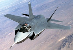 米ロッキードマーティンのＦ－３５（Ｊｏｉｎｔ　Ｓｔｒｉｋｅ　Ｆｉｇｔｅｒ＝ＪＳＦ）戦闘機。