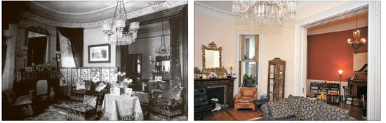 接見室の装飾品や家具は新しいものに変わっているが、天井のモールディングはそのまま（写真＝文化財庁）。