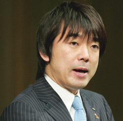 橋下徹大阪市長（日本維新の会代表）。