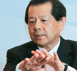  船橋洋一日本再建イニシアティブ理事長。