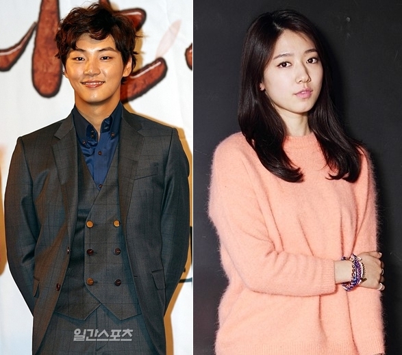 俳優のユン・シユン（左）と女優のパク・シネ。