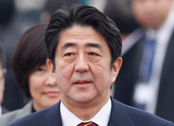 安倍晋三日本首相。