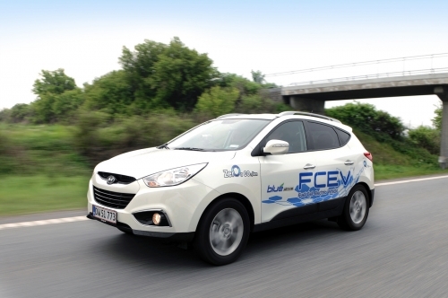 現代自動車「Ｔｕｃｓｏｎ　ｉｘ」水素燃料電池車（写真提供＝現代自動車）。