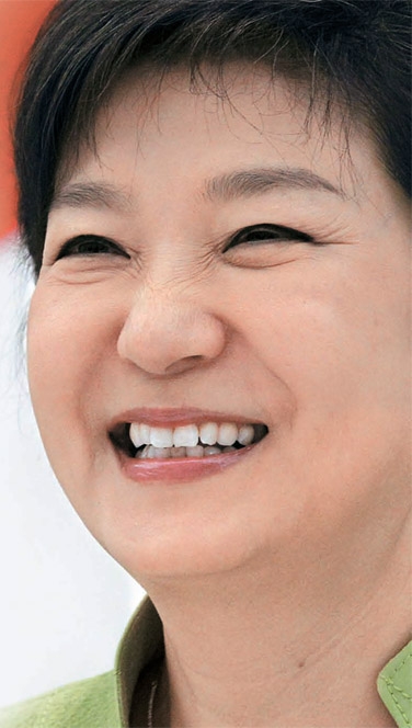 朴槿恵（パク・クネ）大統領。