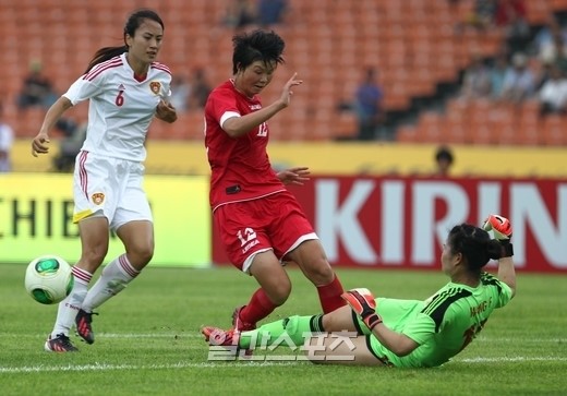 東アジア杯 中国女子ｇｋワン フェイ これしきのこと Joongang Ilbo 中央日報
