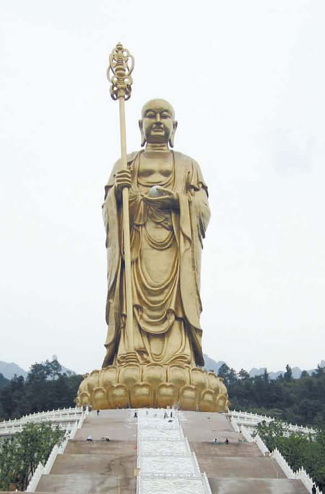 中国安徽省の九華山の地蔵菩薩像