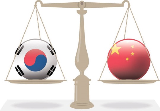 韓国が中国に比べ絶対的に優位だった製品が急激に減っている。