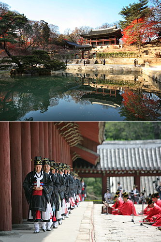 ソウル市内では、朝鮮王朝で王が最も長く住んだ宮殿である昌徳宮(チャンドックン)や、歴代王と王妃の位牌が安置された宗廟(チョンミョ)などが世界文化遺産として登録されています。しばし都会の喧騒を忘れ、朝鮮王朝を守った王たちに想いをはせてみましょう。