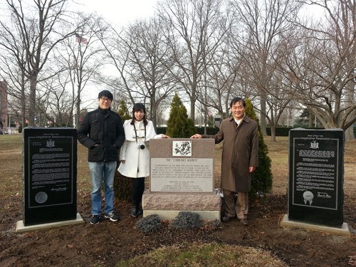 「慰安婦決議案」の通過を記念する記念碑が、米国ニューヨーク州に建てられた（写真提供＝ＫＡＰＡＣ）。