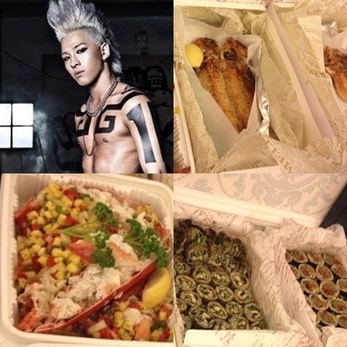 ＢＩＧＢＡＮＧが受け取った鯛料理。（写真＝ＳＯＬのインスタグラム）