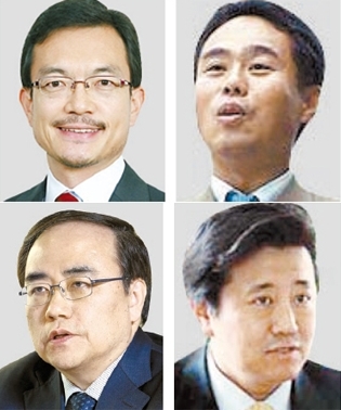 （左から時計回りに）趙世暎（チョ・セヨン）、木村幹、キム・ハングォン、キム・ソンハン。