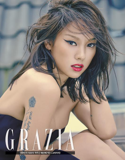 歌手イ・ヒョリ（写真＝ファッション雑誌『Ｇｒａｚｉａ』）