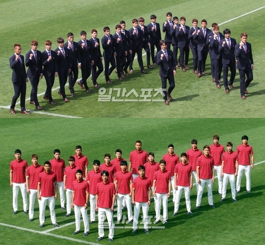 洪明甫（ホン・ミョンボ）監督と２２人のＷ杯韓国代表選手