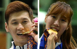 ク・ボンギル（左）、チョン・ヒスク（右）