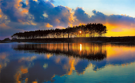 写真 安眠島の松島の夕暮れ 韓国 Joongang Ilbo 中央日報