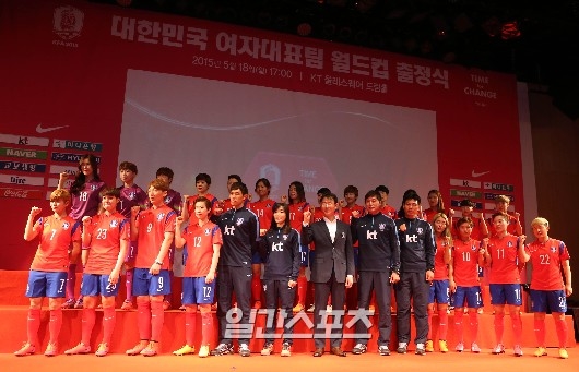 女子サッカー １２年ぶりｗ杯出場の韓国が 出征式 Joongang Ilbo 中央日報