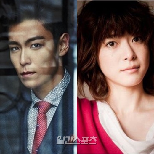 ＢＩＧＢＡＮＧのＴ．Ｏ．Ｐ（左）と日本女優の上野樹里