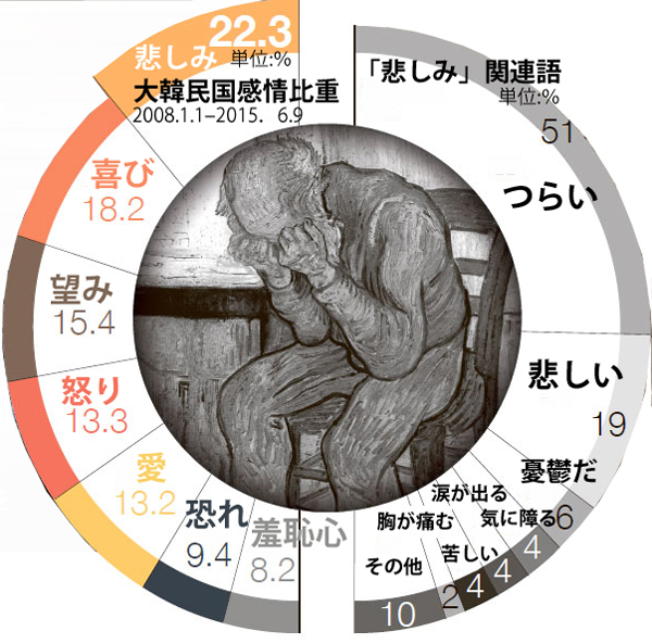 大韓民国の感情比重