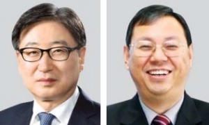 尹富根(ユン・ブクン)サムスン電子社長、趙成珍(チョ・ソンジン)LG電子社長