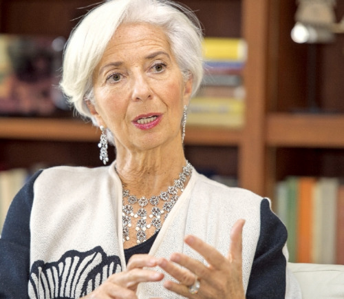クリスティーヌ・ラガルド国際通貨基金（ＩＭＦ）総裁は昨年１２月末、韓国経済新聞とのインタビューで２０１６年の世界経済が中国の成長鈍化と低原油価、米国の金利引き上げなどでいつになく不確かだと憂慮した。（写真＝ＩＭＦ提供）