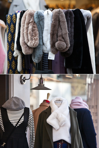 弘大や明洞などのファッションストリートを歩いていると、軽く暖かく高級感のあるラビットファーマフラーをよく見かけます。人気ドラマ「私の娘、クム・サウォル」でも母親役のチョン・インファがエレガントに着こなし話題になりました。