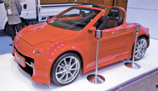 イェップジャナＲ２＝韓国企業パワープラザのコンセプトカー。１回の充電で７６５キロの走行が可能。