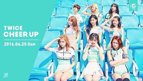 ＴＷＩＣＥの新曲『ＣＨＥＥＲ　ＵＰ』を伝えるティーザーイメージ