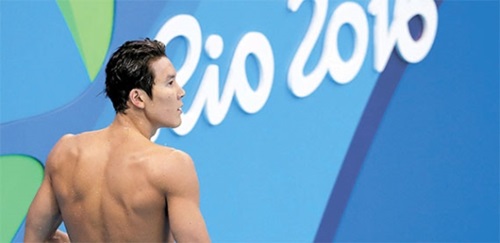 自由型２００メートルで予選脱落後、朴泰桓は「プールの外に出てくることができなかった」と話した。（写真＝オリンピック写真共同取材団）