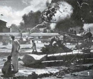 日本軍の真珠湾奇襲当時に爆撃されたヒッカム空軍基地