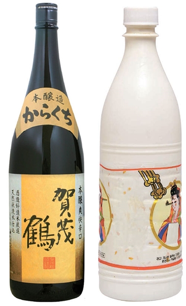 日本酒（左）と韓国伝統酒
