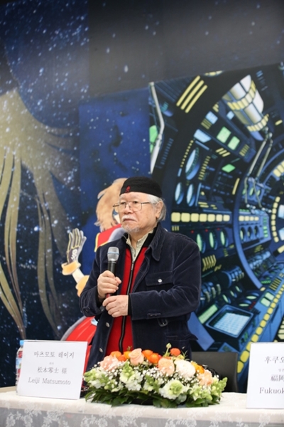 ２６日、松本零士氏が『銀河鉄道９９９』発表４０周年を迎え初めて韓国を訪れた。（写真＝シルバートレイン）
