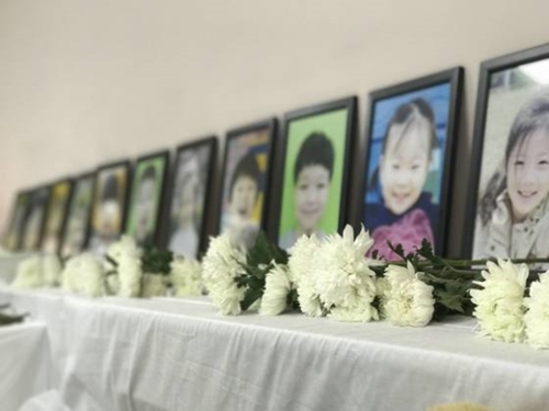 事故で死亡した幼稚園児の写真