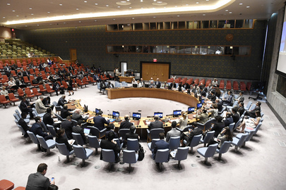 国連安保理会議の場面（写真＝国連ホームページ）