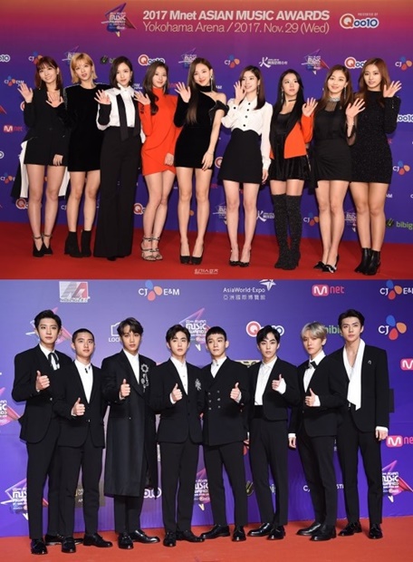 ＴＷＩＣＥ（上）とＥＸＯ