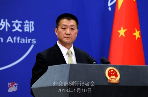 中国外交部の陸慷報道官。（写真＝中国外交部ホームページ）