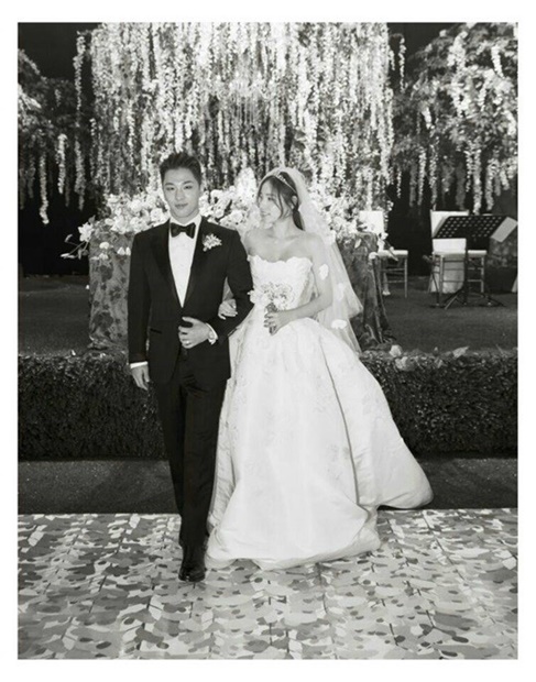 ＢＩＧＢＡＮＧのＳＯＬと女優のミン・ヒョリンのアフターパーティーの様子。