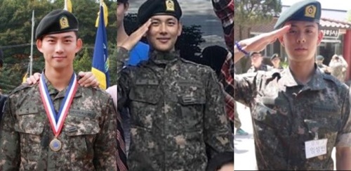 左から２ＰＭのテギョン、ＺＥ：Ａのシワン、ラッパーのＢｅｅｎｚｉｎｏ