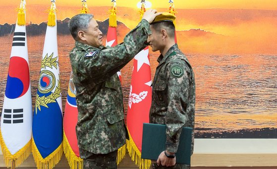 韓国軍特戦司中将ベレー帽