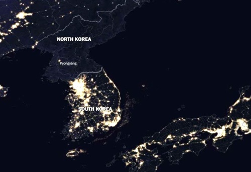 衛星写真の夜間光量から見た北朝鮮経済 世界１０大貧困国 Joongang Ilbo 中央日報