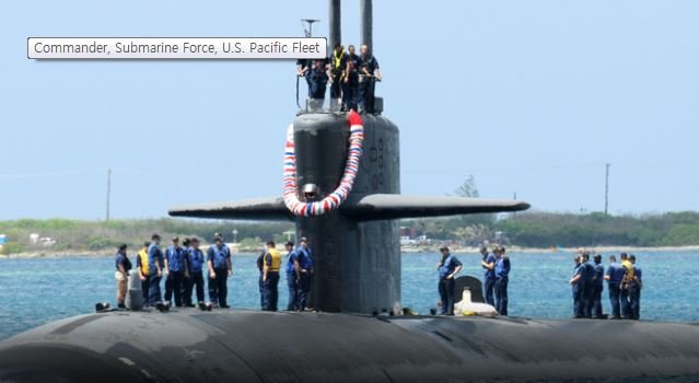米海軍の原子力潜水艦「オクラホマシティ」［米海軍ホームページ］