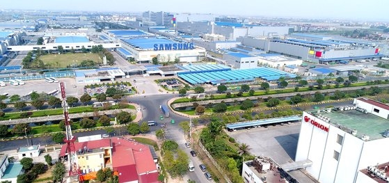 ベトナムのイエンフォン工業団地。サムスン電子など多数の国内企業が進出している。［写真　ＫＯＴＲＡ］
