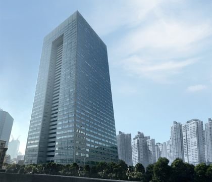 ＳＫハイニックスニュースルームに掲示された東京ＣＩＳＲ＆Ｄセンター全景。