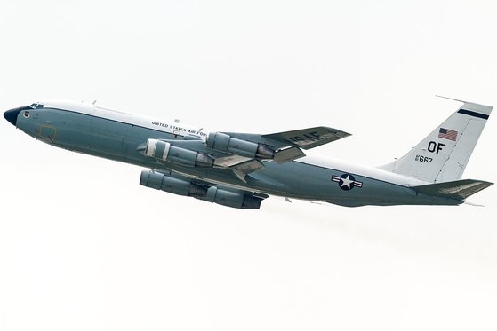 核物質を収集する米空軍の特殊偵察機ＷＣ－１３５Ｗコンスタント・フェニックス。「スニファー」とも呼ばれる。