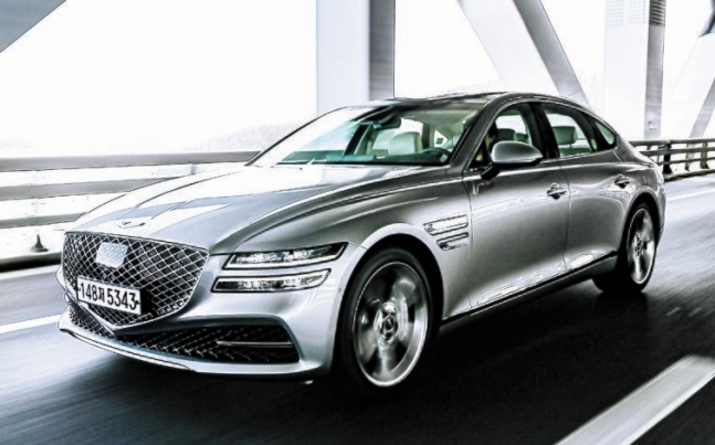 今年の自動車安全度評価で１位になったジェネシスＧ８０　［写真＝ジェネシス］