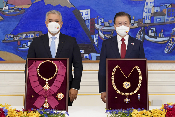 文大統領「対北朝鮮政策の支持」要請に…コロンビア「一番先にかけつけ